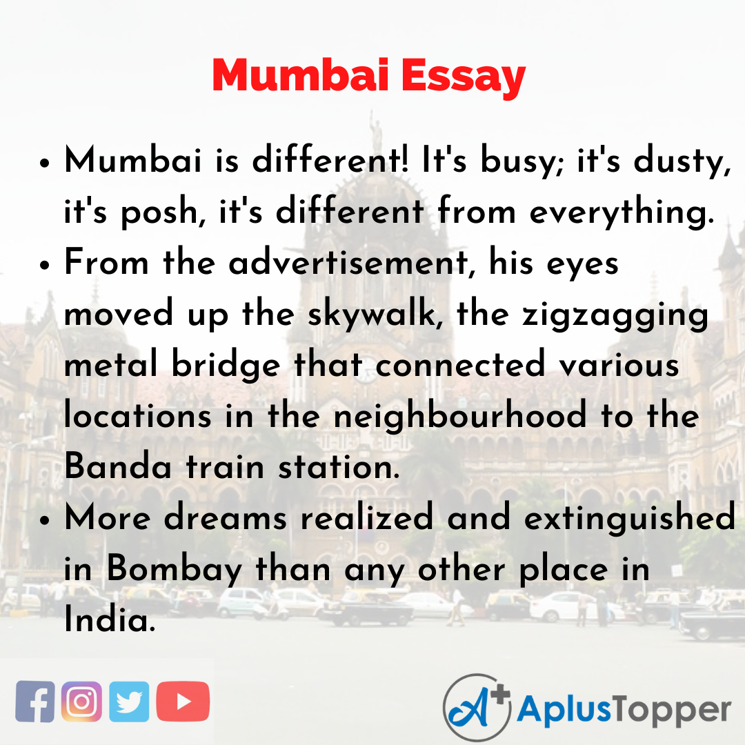 Essay about Mumbai