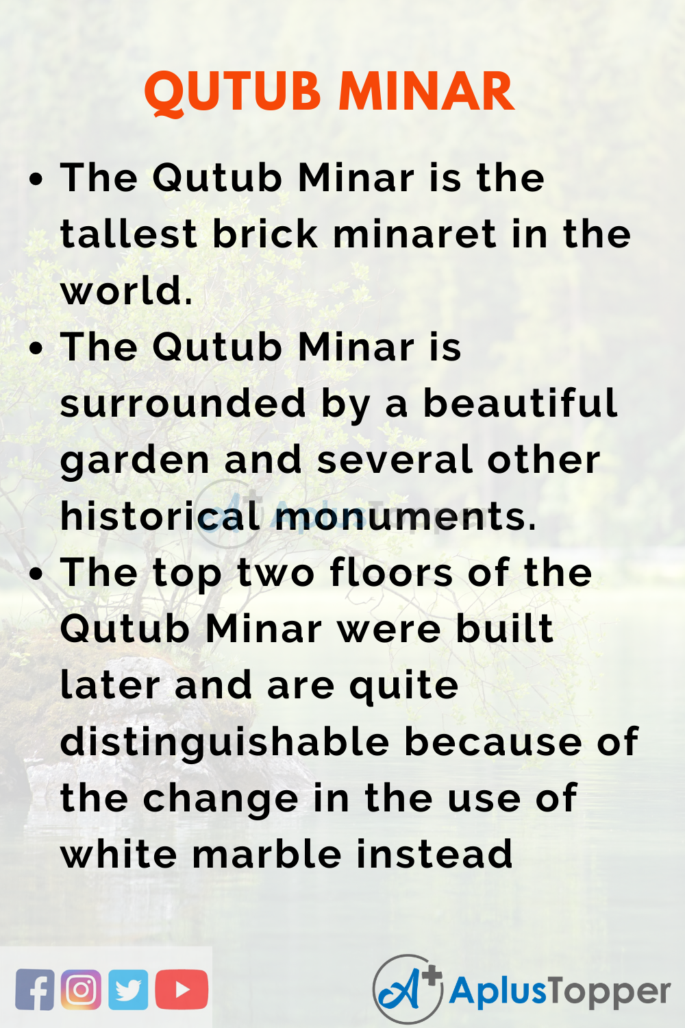 Essay about Qutub MInar