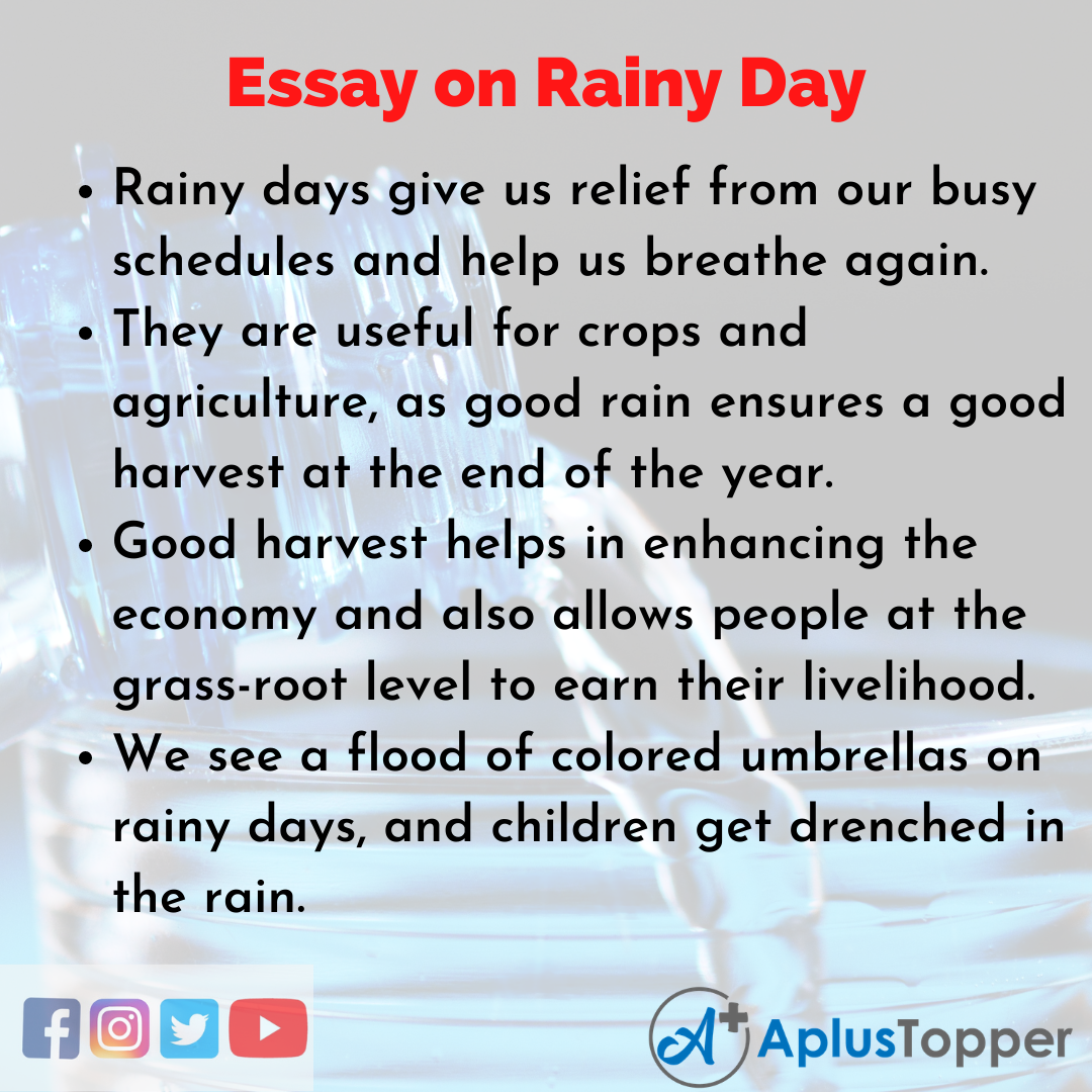 Essay about Rainy Day