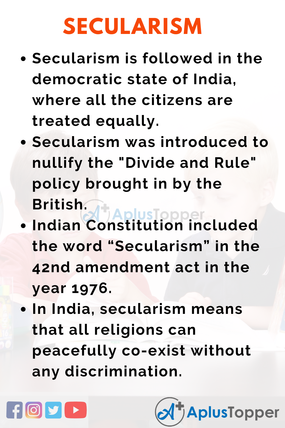 Essay about Secularism