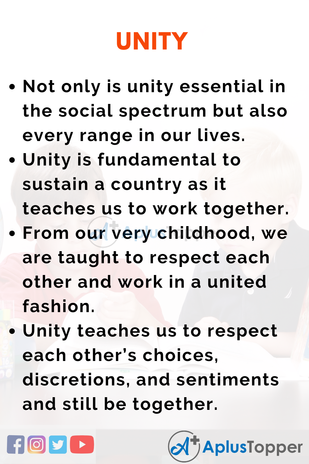 Essay about Unity