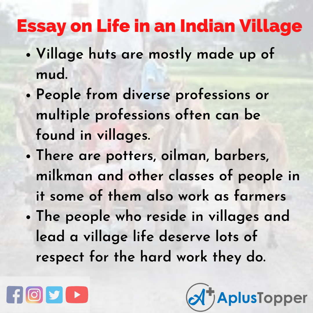 Essay for Life in an Indian Village