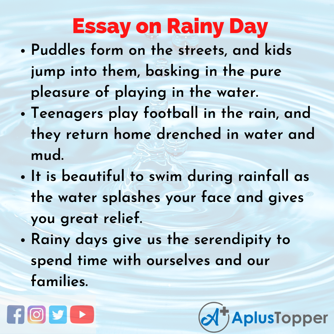 Essay for Rainy Day