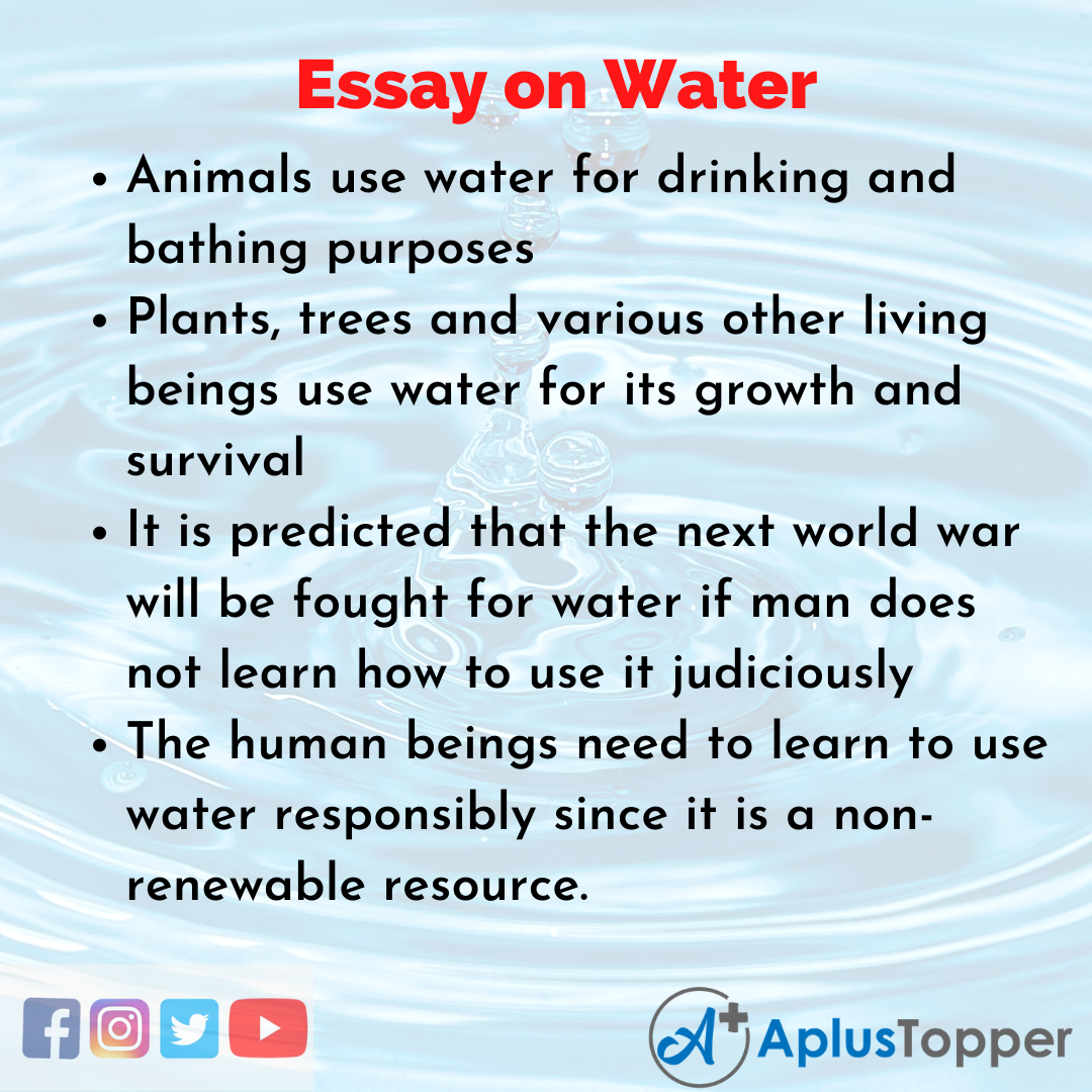 Essay for Water