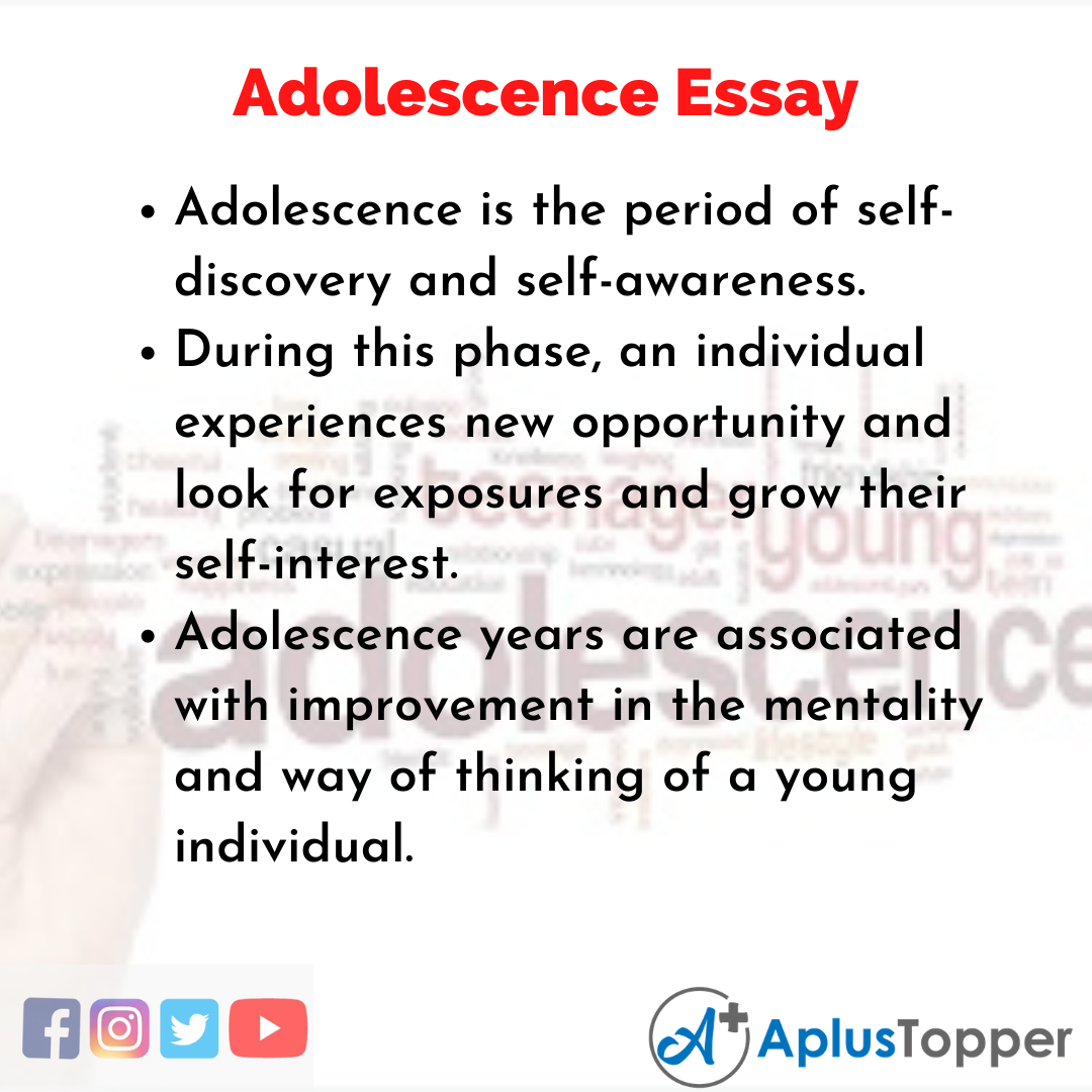 Essay on Adolescence