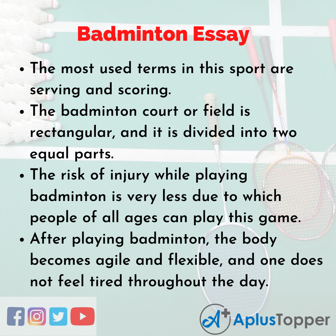 Essay on Badminton