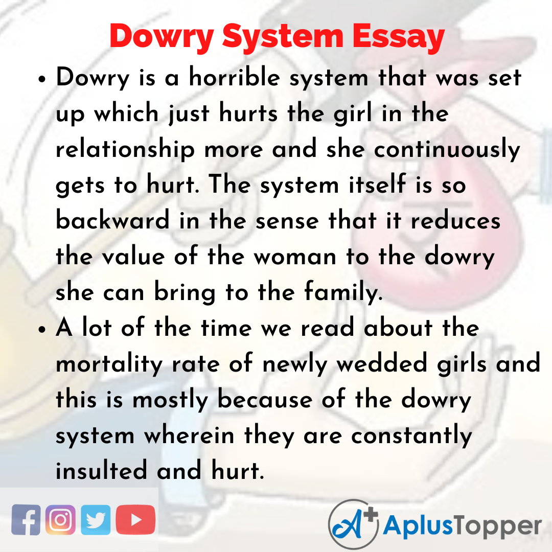 Essay on Dowry System