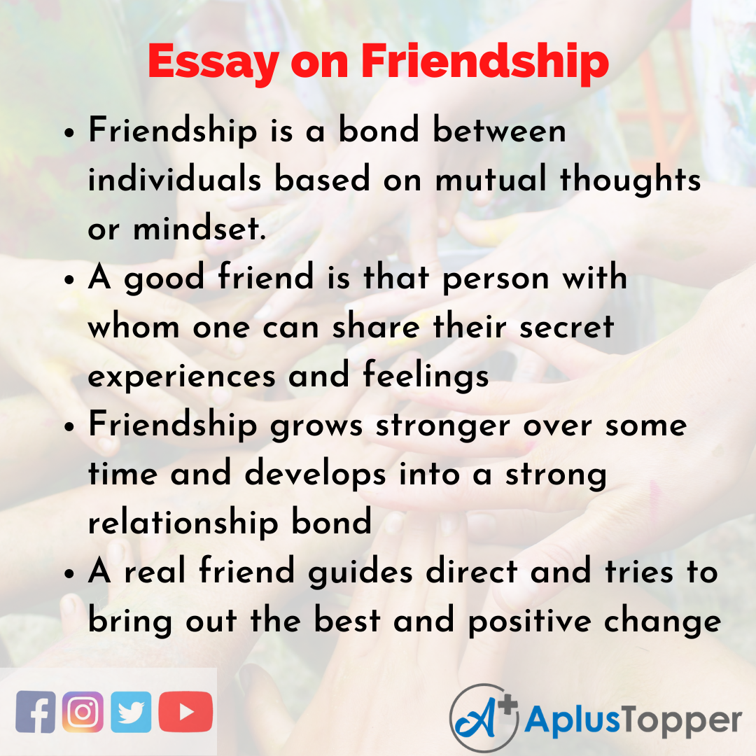 Essay on Friendship