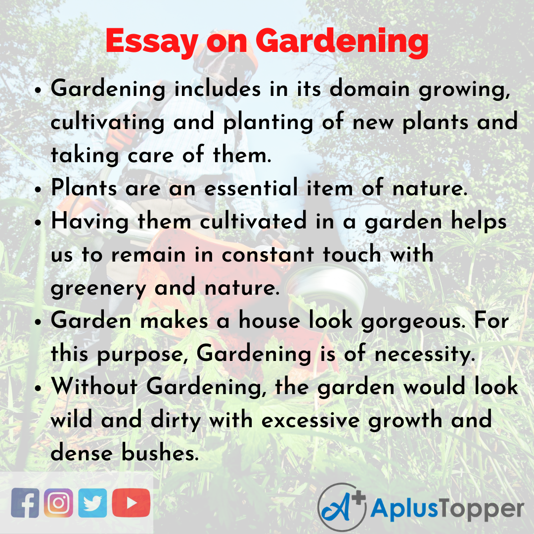 Essay on Gardening