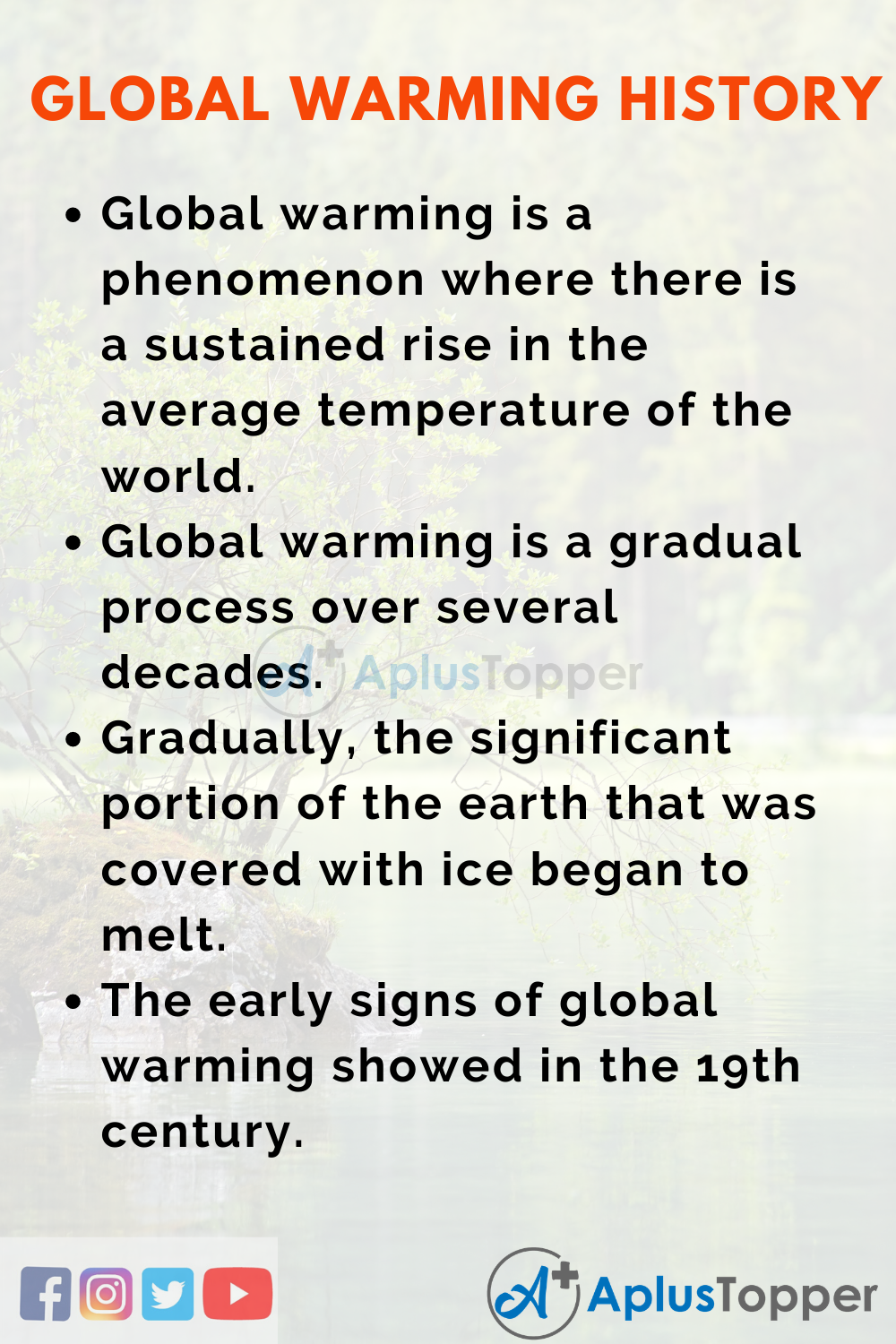 Essay on Global Warming History