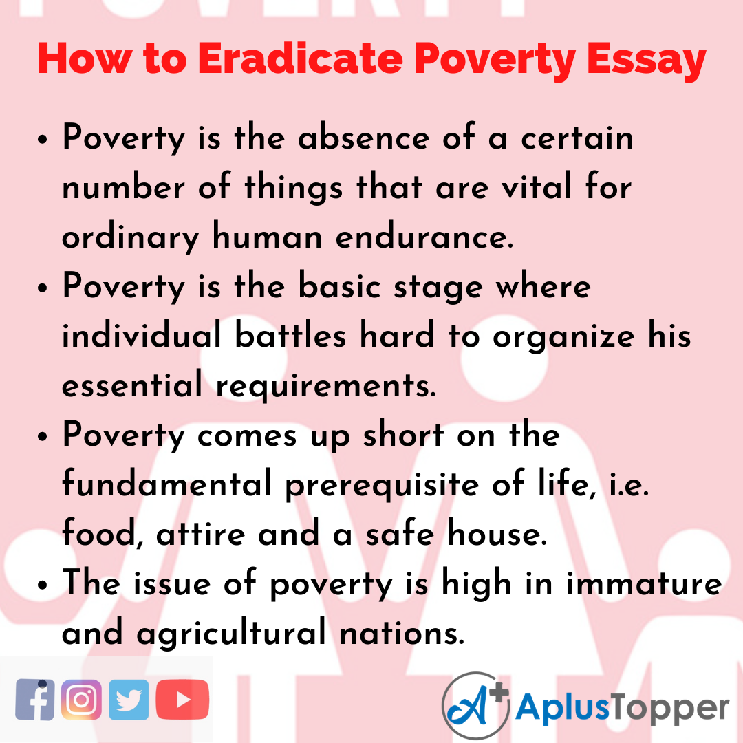 Essay on How to Eradicate Poverty