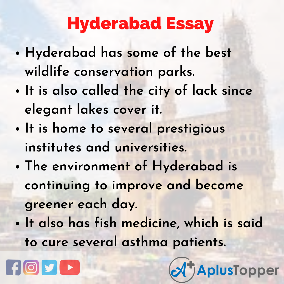 Essay on Hyderabad