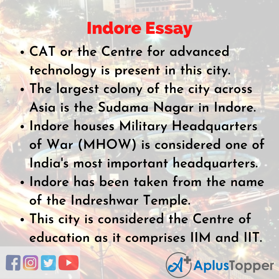 Essay on Indore