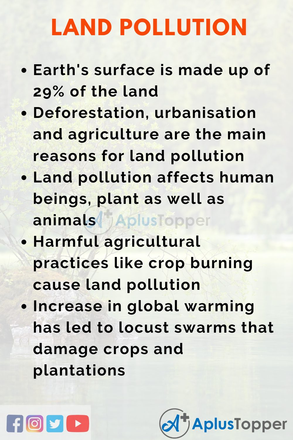 Essay on Land Pollution