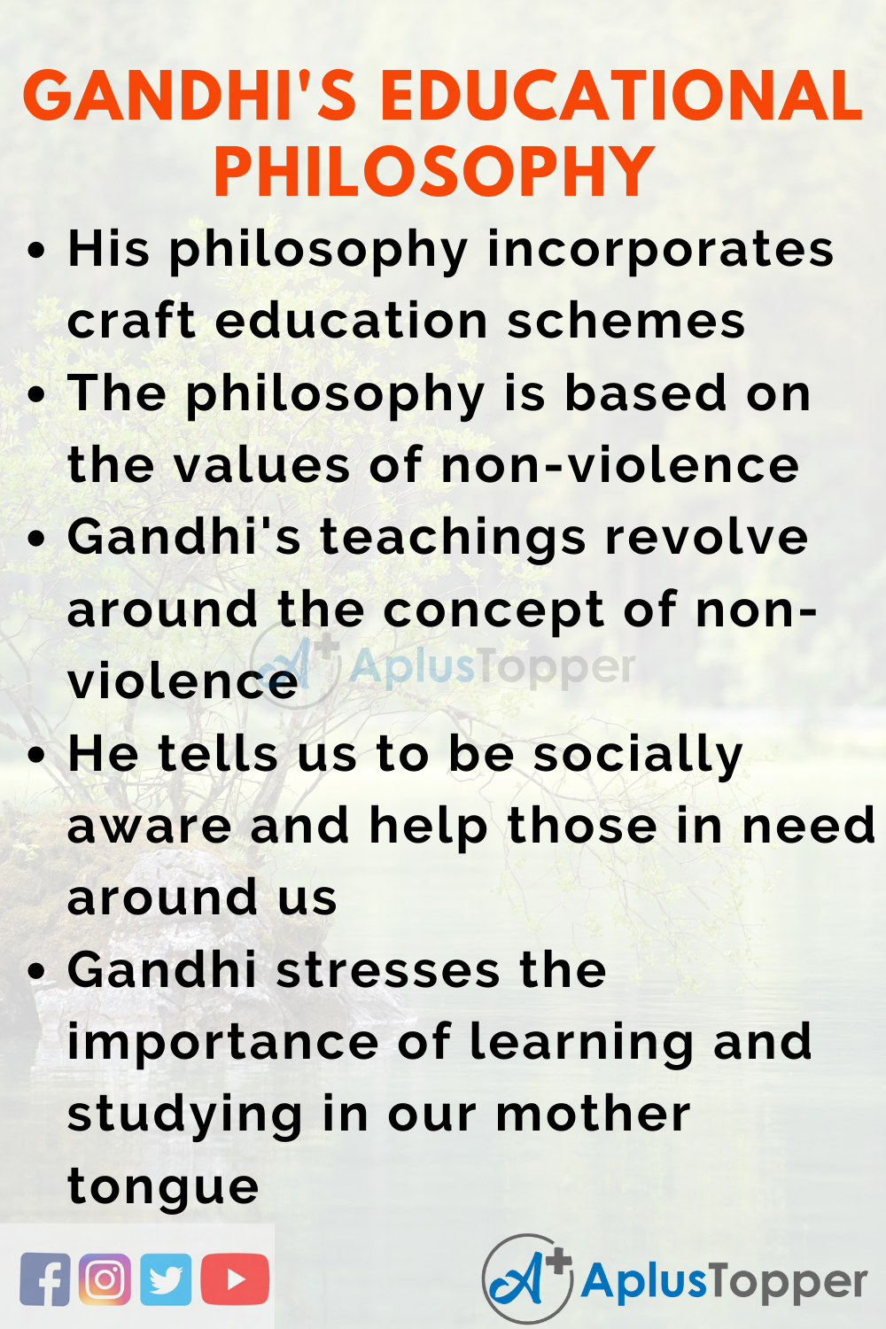 Essay on Mahatma Gandhi's Educational Philosophy