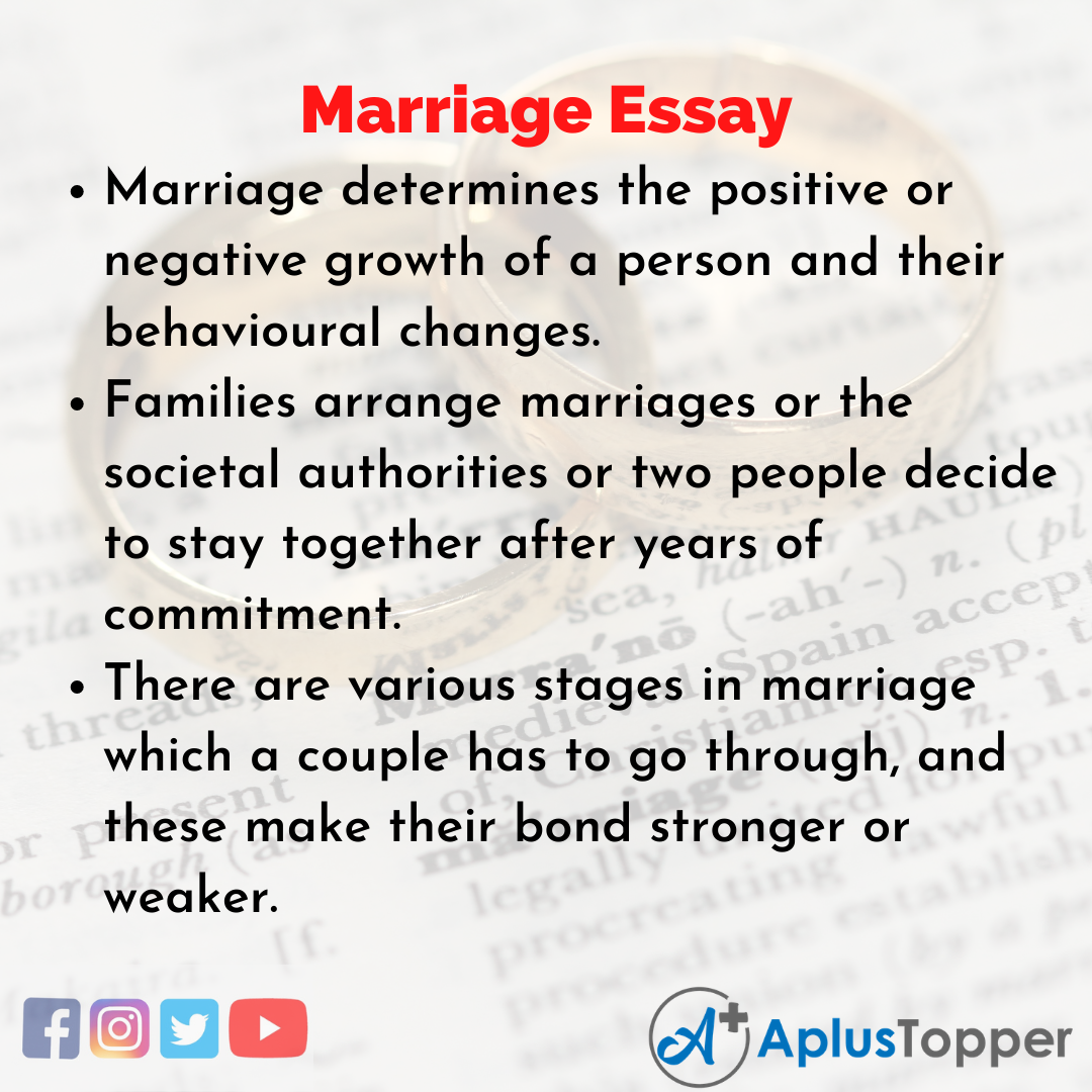 Essay on Marriage