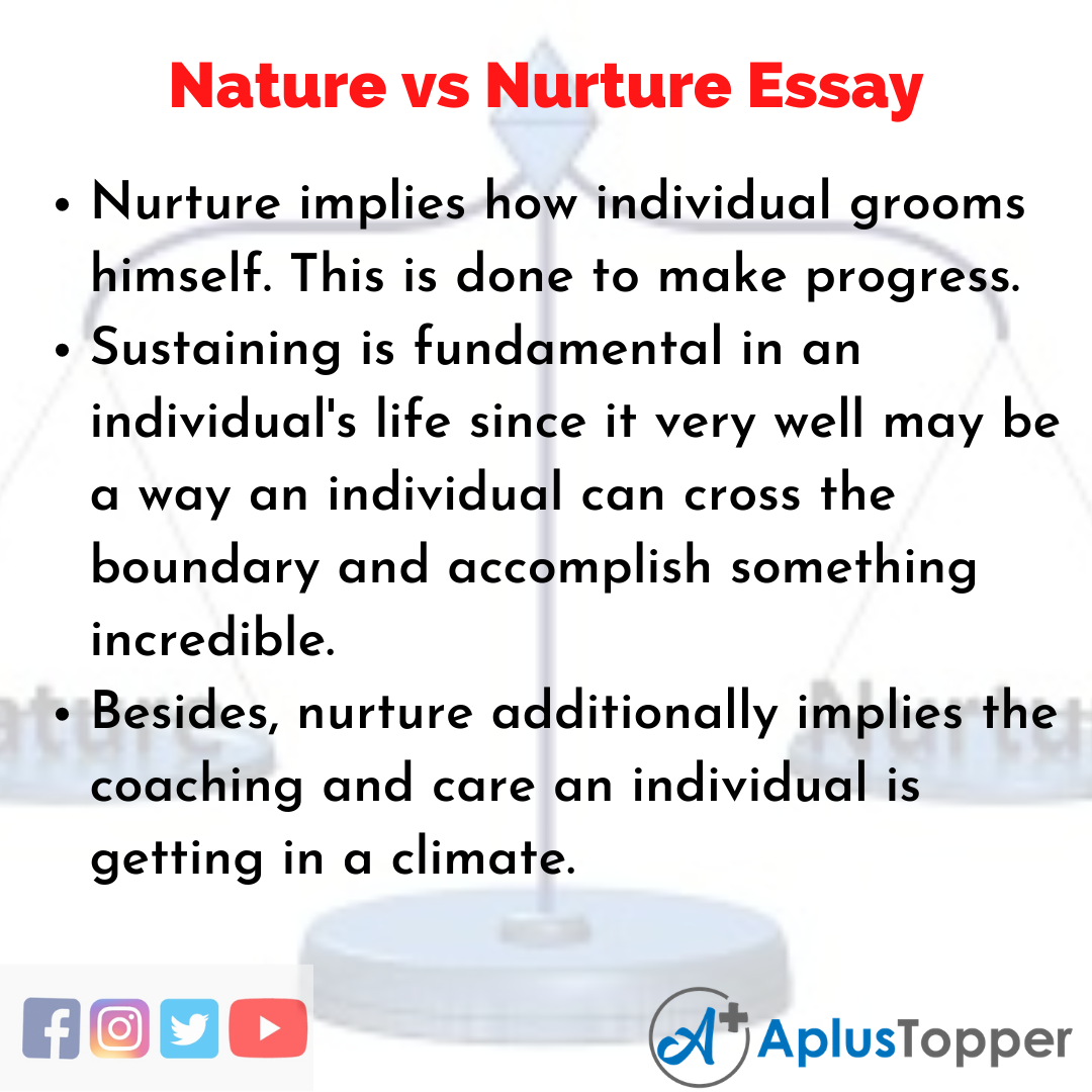 Essay on Nature vs Nurture