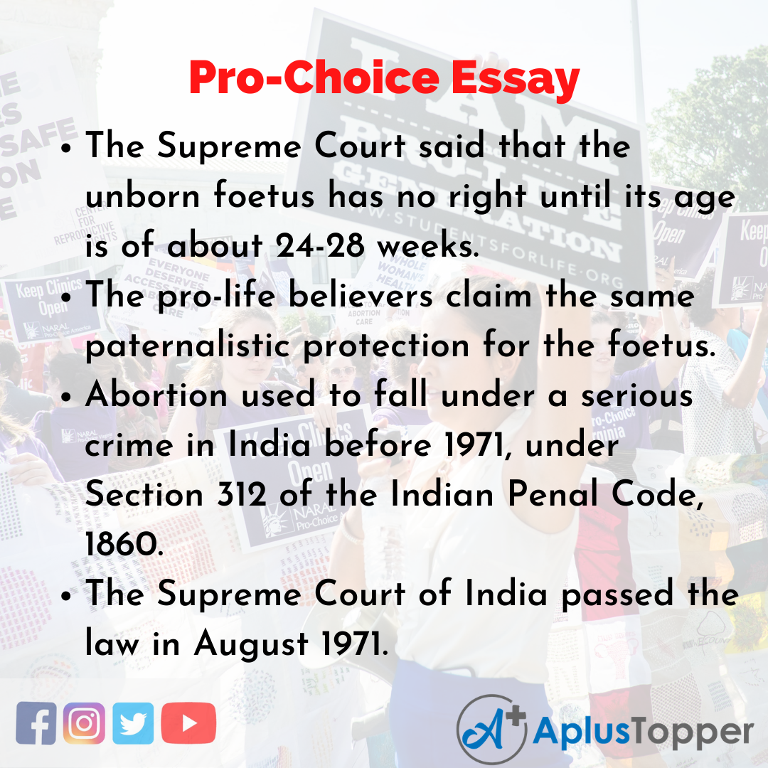 Essay on Pro-Choice