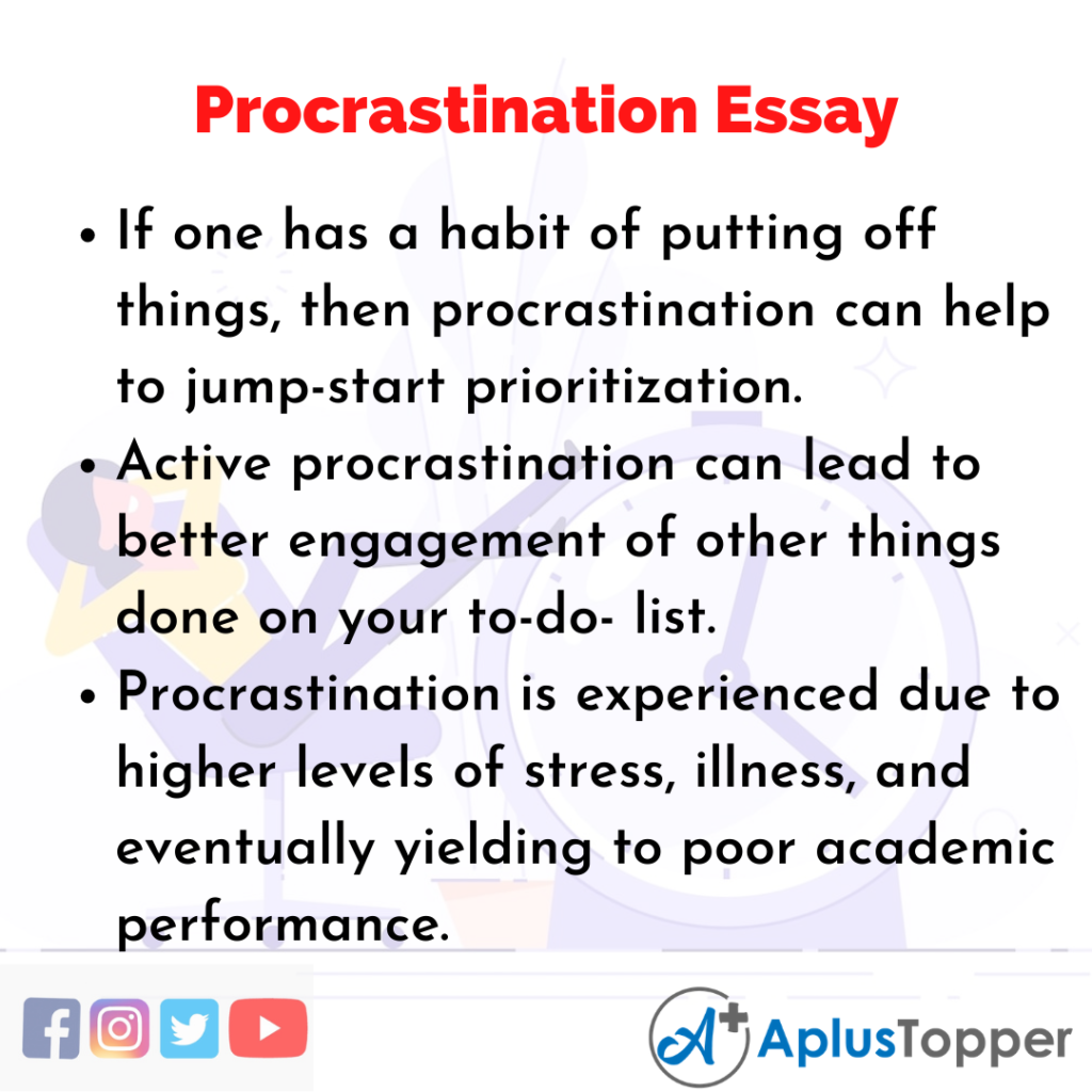 Essay on Procrastination