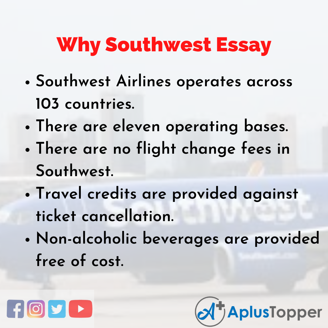 Essay on Why Southwest