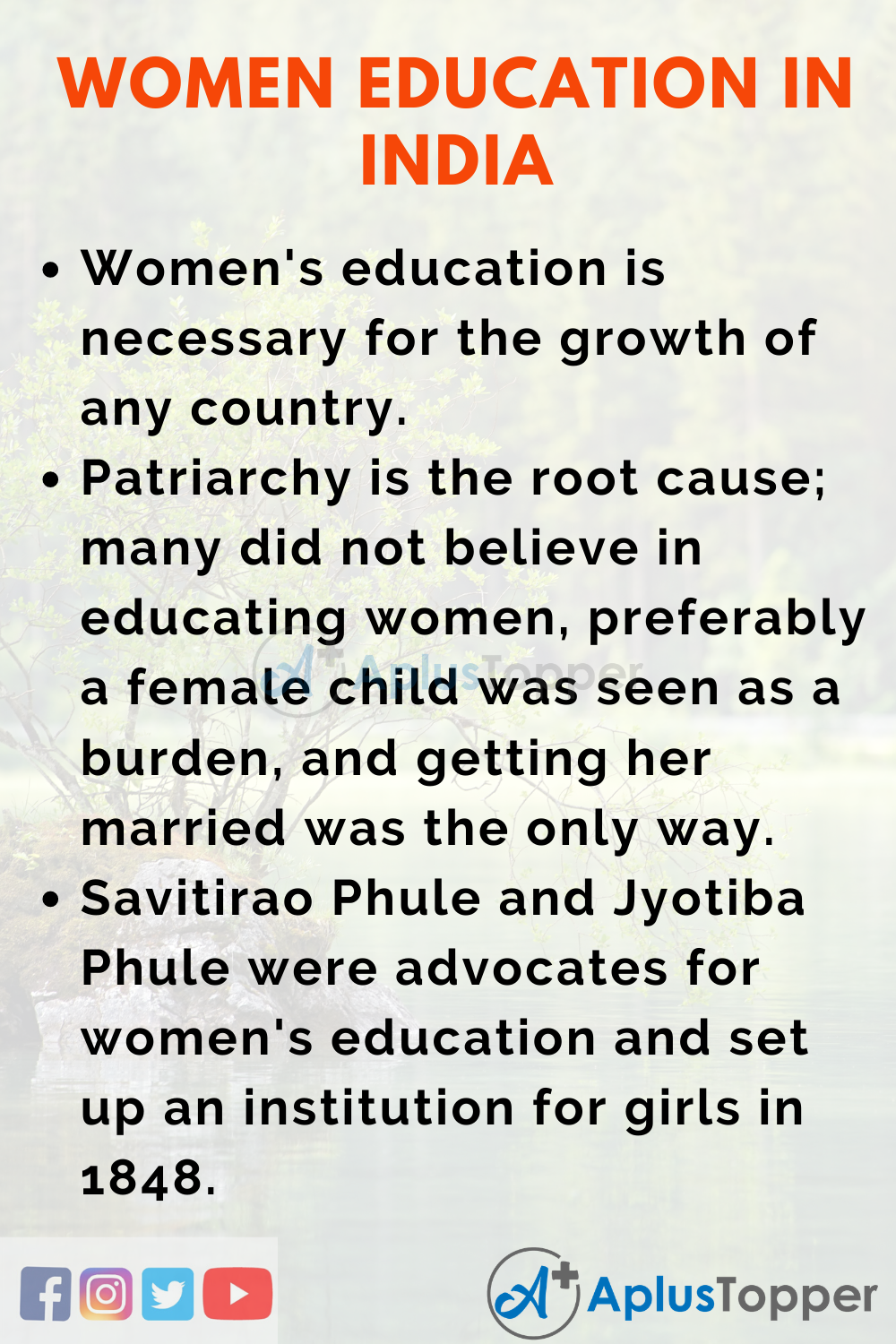 Essay on Women Educcation in India