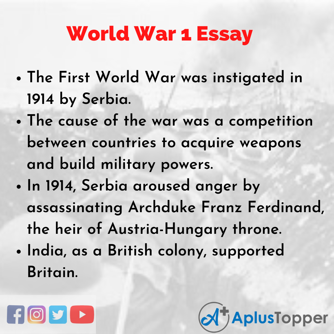 Essay on World War 1