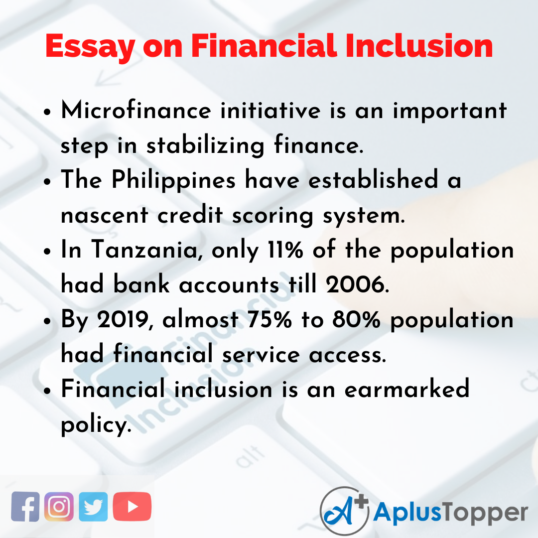 Financial Inclusion Essay