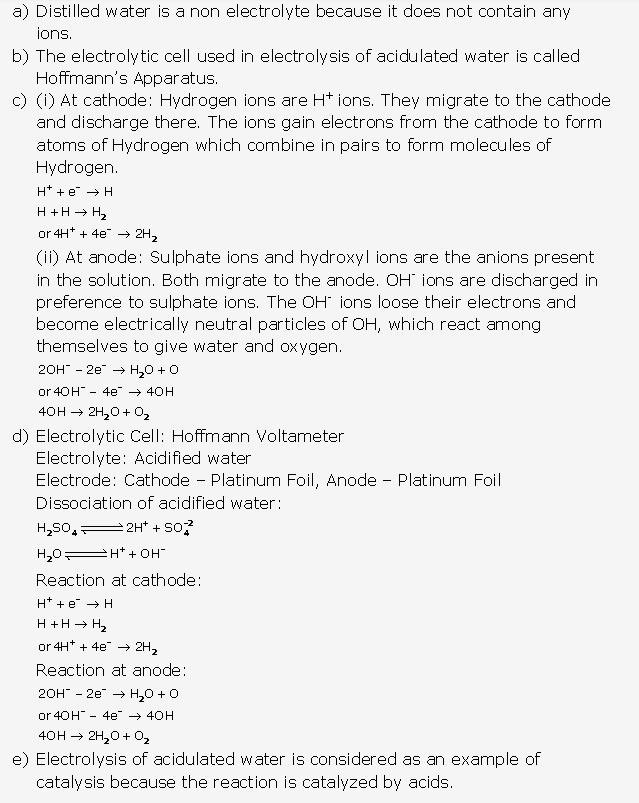 Frank ICSE Solutions for Class 10 Chemistry - Electrolysis 10