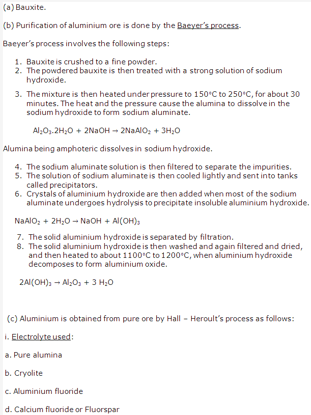 Frank ICSE Solutions for Class 10 Chemistry - Metallurgy 9