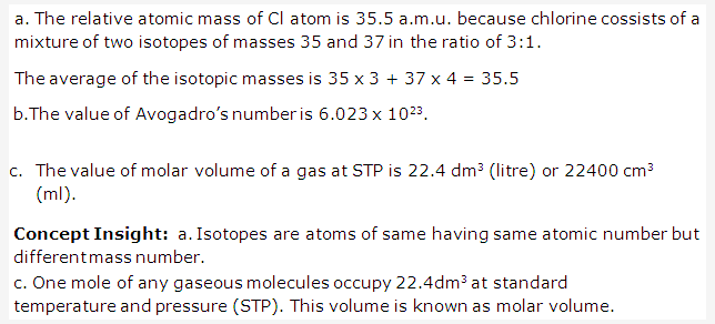 Frank ICSE Solutions for Class 10 Chemistry - Mole Concept And Stoichiometry 2