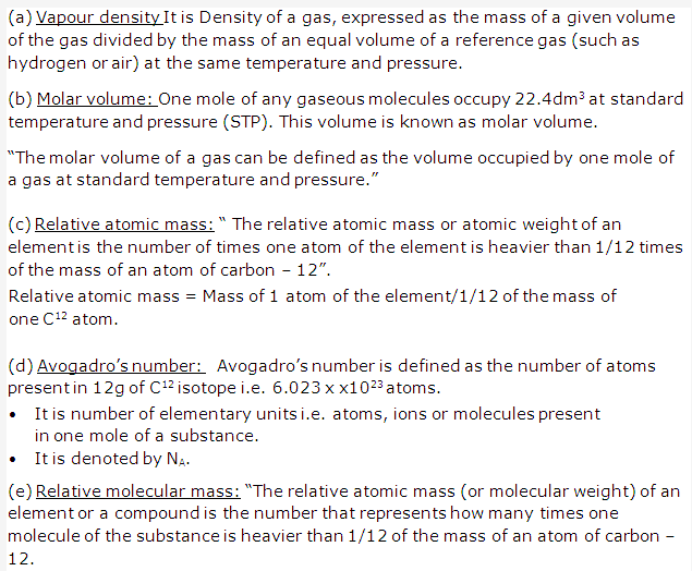 Frank ICSE Solutions for Class 10 Chemistry - Mole Concept And Stoichiometry 3