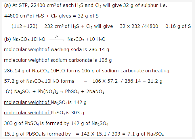 Frank ICSE Solutions for Class 10 Chemistry - Mole Concept And Stoichiometry 39