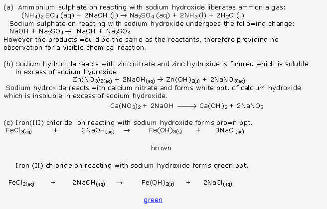 Frank ICSE Solutions for Class 10 Chemistry - Practical Work 10