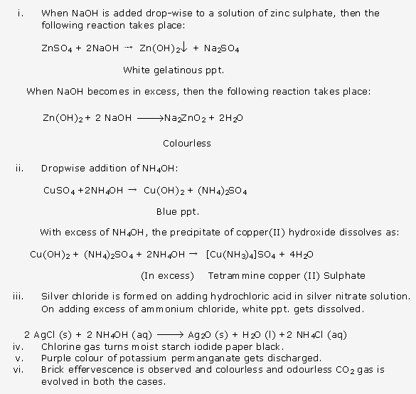 Frank ICSE Solutions for Class 10 Chemistry - Practical Work 16