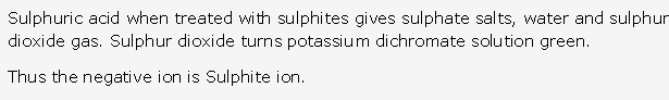 Frank ICSE Solutions for Class 10 Chemistry - Study of Sulphur Compound Sulphuric Acid 14