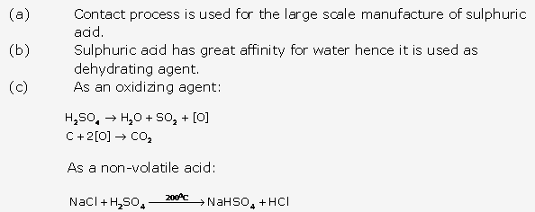 Frank ICSE Solutions for Class 10 Chemistry - Study of Sulphur Compound Sulphuric Acid 36