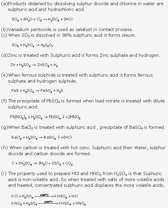 Frank ICSE Solutions for Class 10 Chemistry - Study of Sulphur Compound Sulphuric Acid 4