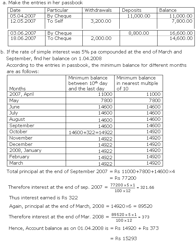 Frank ICSE Solutions for Class 10 Maths Banking Ex 3.1 2