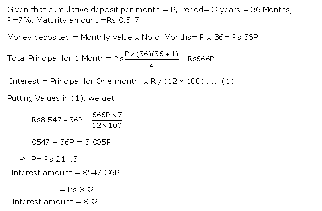 Frank ICSE Solutions for Class 10 Maths Banking Ex 3.2 6