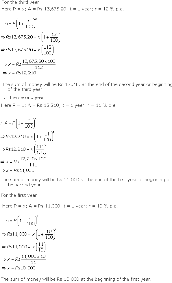 Frank ICSE Solutions for Class 10 Maths Compound Interest Ex 1.3 5