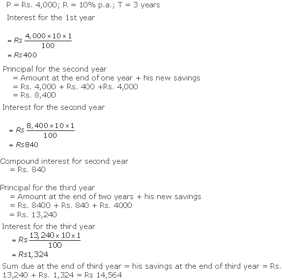 Frank ICSE Solutions for Class 10 Maths Compound Interest Ex 1.3 6