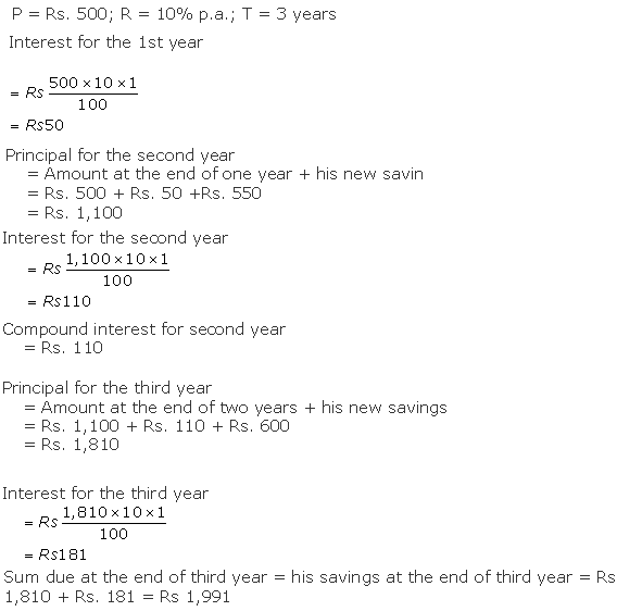 Frank ICSE Solutions for Class 10 Maths Compound Interest Ex 1.3 8