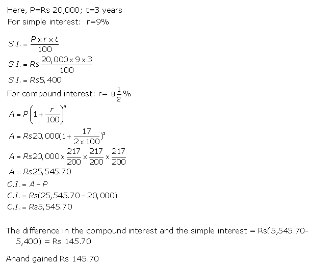 Frank ICSE Solutions for Class 10 Maths Compound Interest Ex 1.4 9