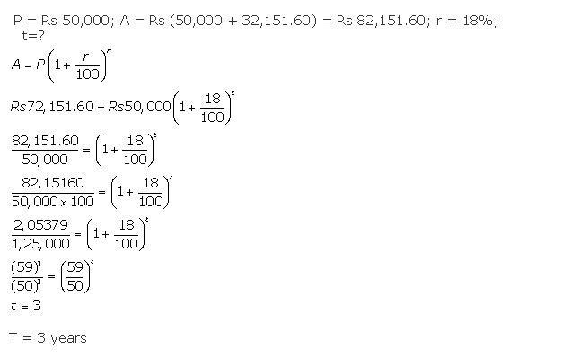 Frank ICSE Solutions for Class 10 Maths Compound Interest Ex 1.6 19