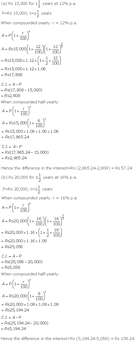 Frank ICSE Solutions for Class 10 Maths Compound Interest Ex 1.6 4