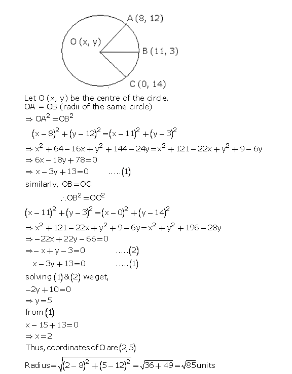 Frank ICSE Solutions for Class 10 Maths Distance and Section Formulae Ex 12.1 15