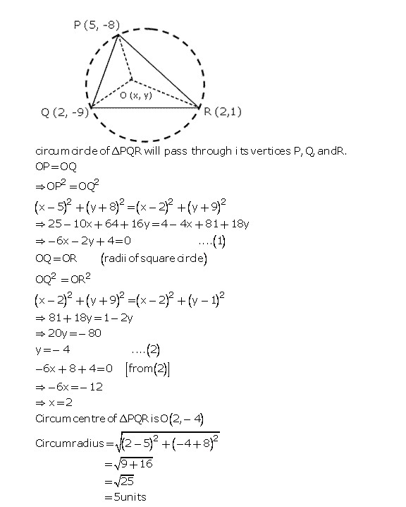 Frank ICSE Solutions for Class 10 Maths Distance and Section Formulae Ex 12.1 20