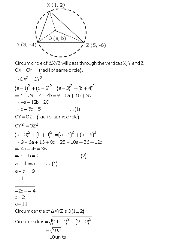 Frank ICSE Solutions for Class 10 Maths Distance and Section Formulae Ex 12.1 21