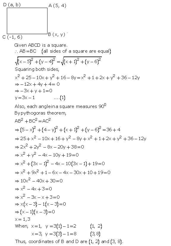 Frank ICSE Solutions for Class 10 Maths Distance and Section Formulae Ex 12.1 35