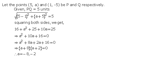 Frank ICSE Solutions for Class 10 Maths Distance and Section Formulae Ex 12.1 6